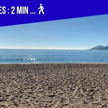 Apartmán 1 Ch. Luxe Apt｜coeur De Juan-les-pins｜plage A 50m