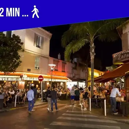Apartmán 1 Ch. Luxe Apt｜coeur De Juan-les-pins｜plage A 50m
