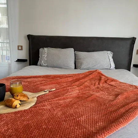 Apartmán 1 Ch. Luxe Apt｜coeur De Juan-les-pins｜plage A 50m Juan-les-Pins